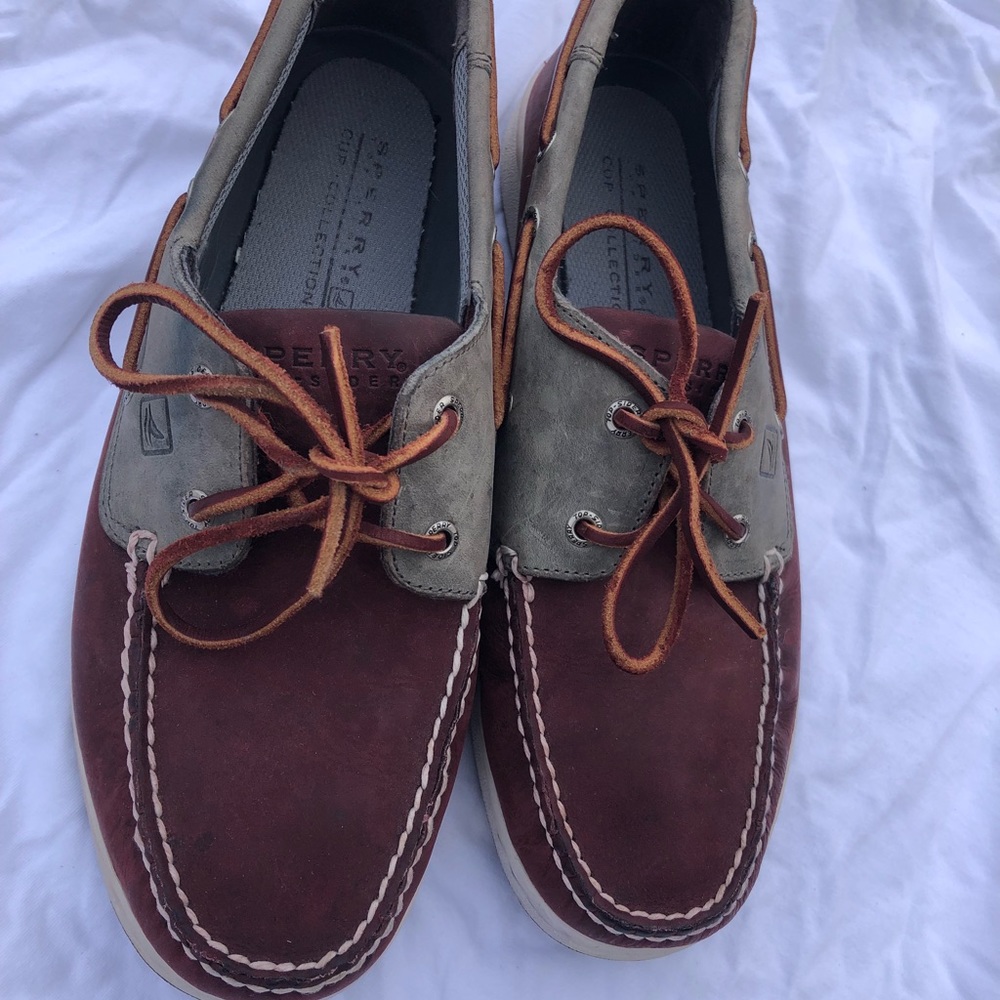 Burgundy Sperrys